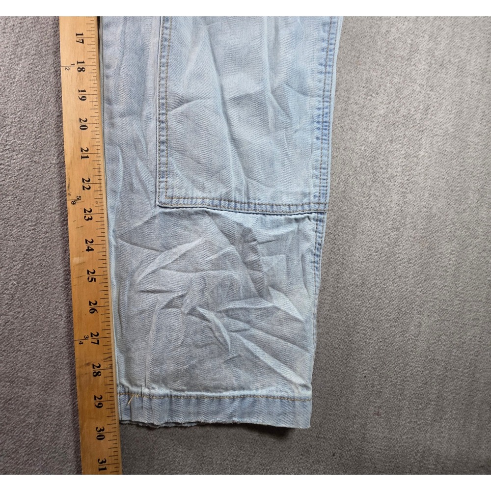 Wild Fable Denim Overalls Womens Small Light Blue Cargo‎ Utility Cotton - Picture 7 of 16